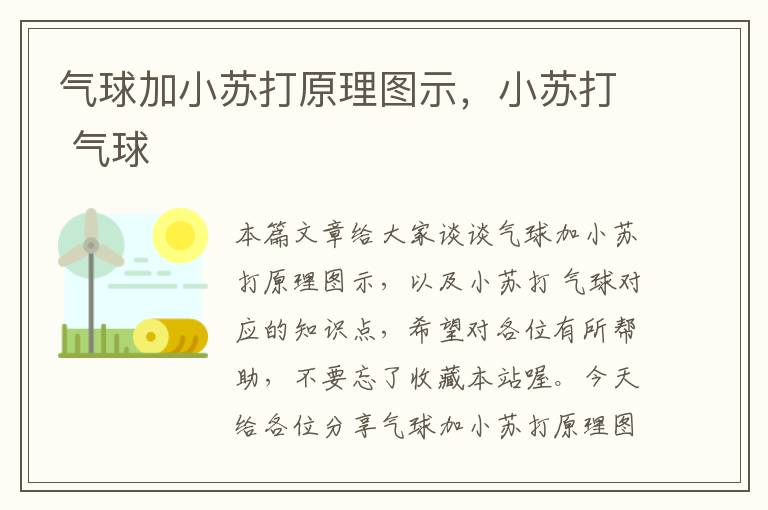 气球加小苏打原理图示，小苏打 气球